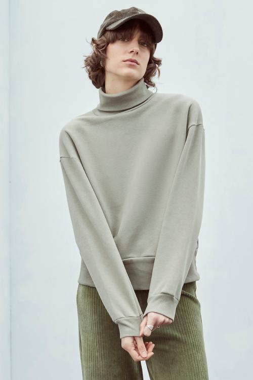  BALIKÇI YAKA SWEATSHIRT