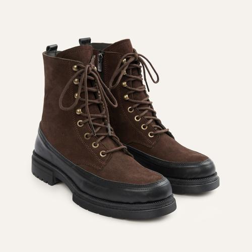  BAĞCIKLI FERMUAR DETAYLI DERİ BOT