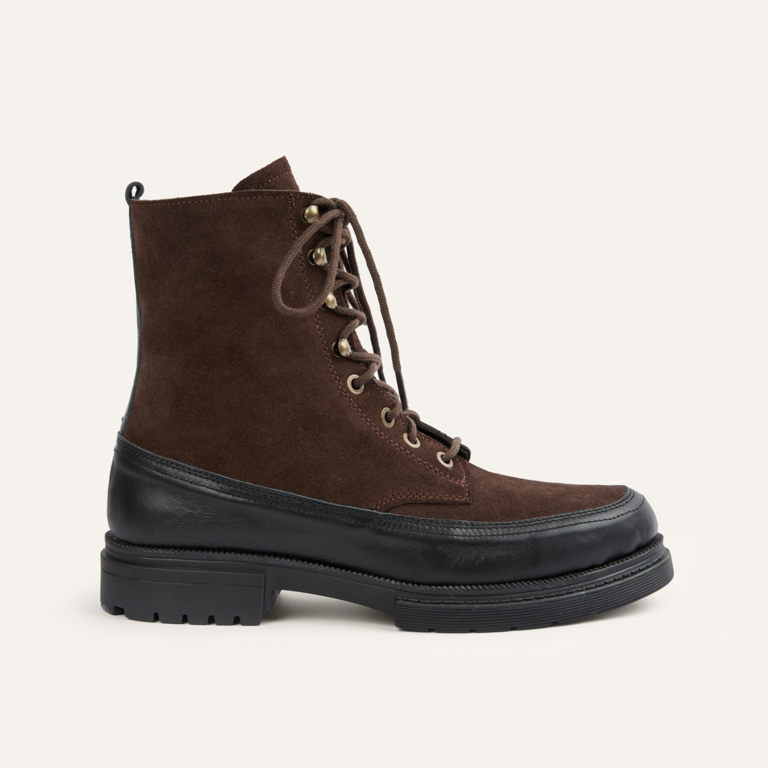 BAĞCIKLI FERMUAR DETAYLI DERİ BOT