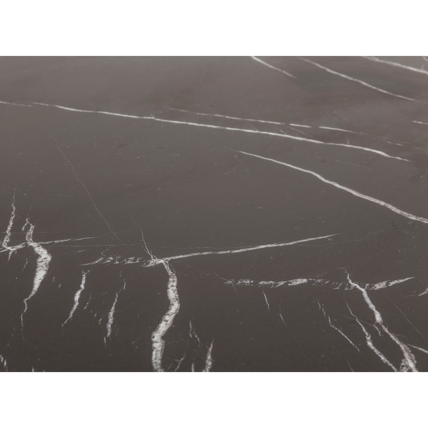 NEGRA DARK CILALI MERMER TABLA 100X100