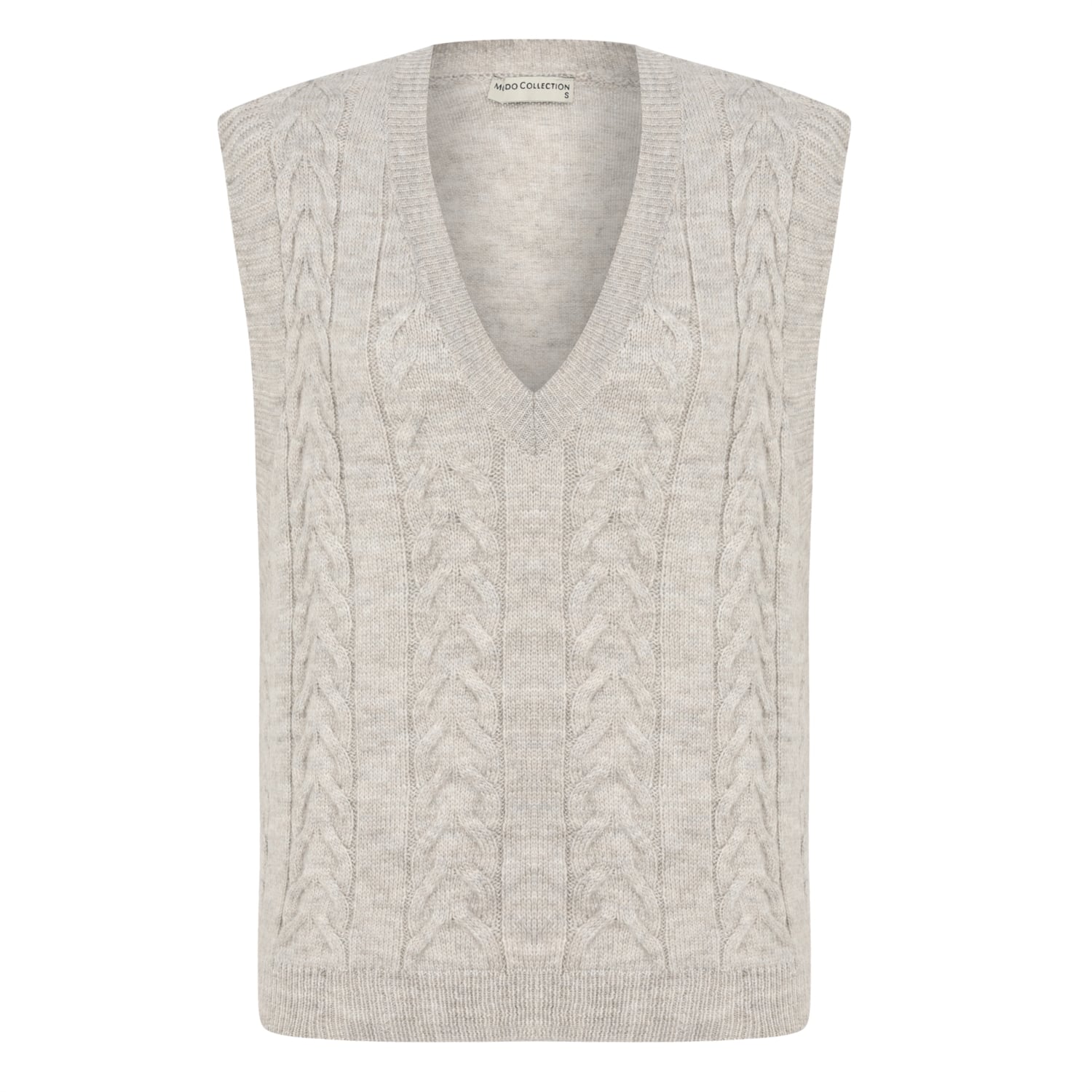 SAÇ ÖRGÜLÜ V YAKA SÜVETER