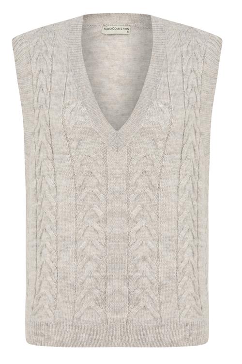  SAÇ ÖRGÜLÜ V YAKA SÜVETER