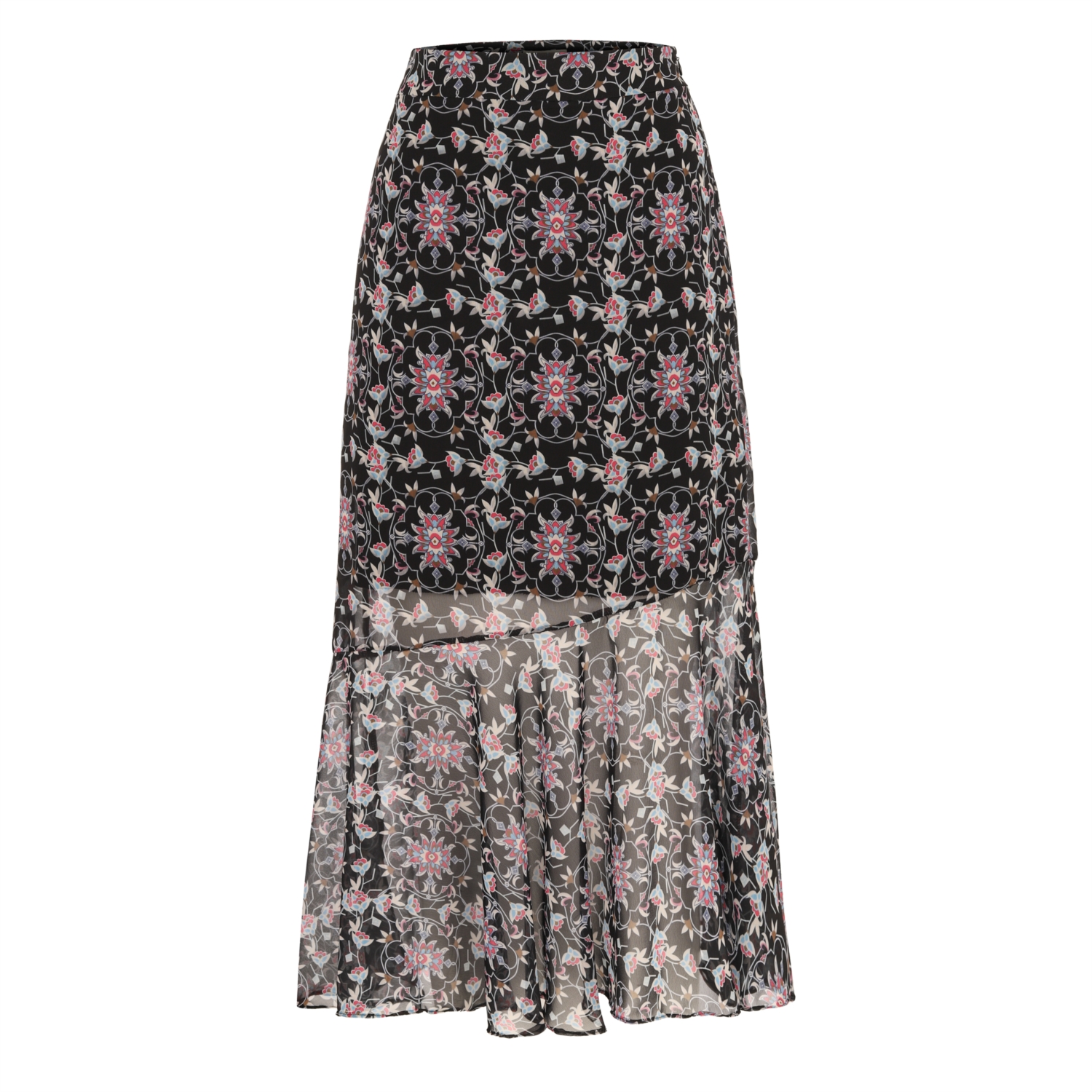 BASKILI KLOŞ MİDİ  ETEK