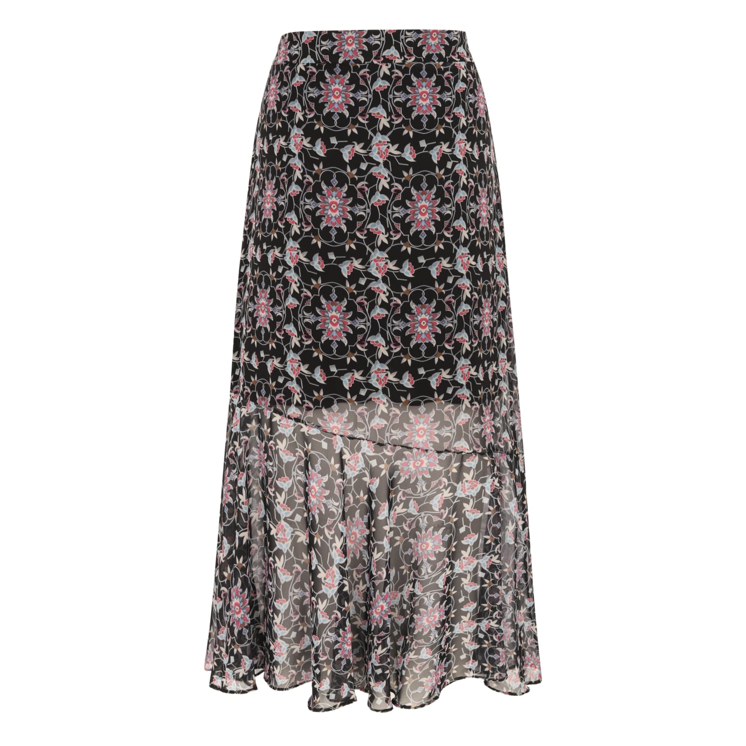 BASKILI KLOŞ MİDİ  ETEK