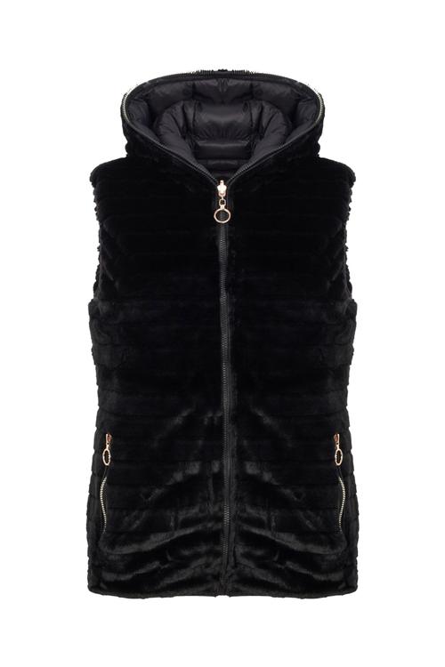  KAPÜŞONLU PELUŞ YELEK