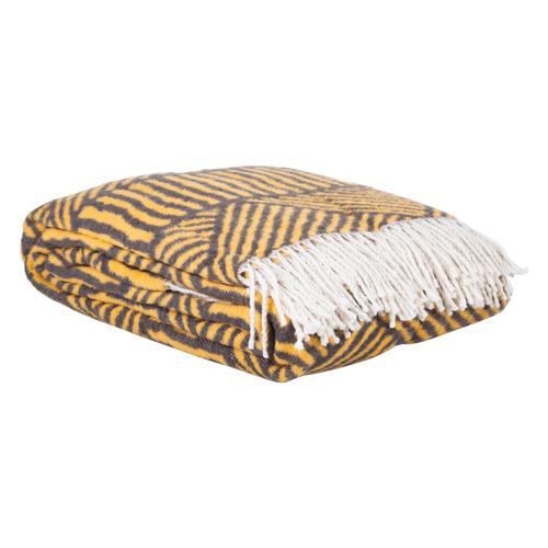  ETNİK JAKARLI SCOTCH BATTANİYE GRİ SARI 200X220CM