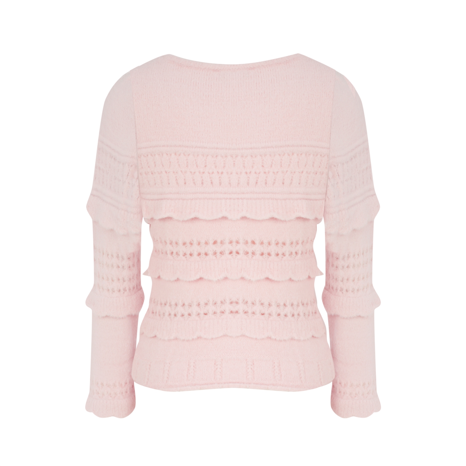 BİSİKLET YAKA SAÇ ÖRGÜLÜ KAZAK