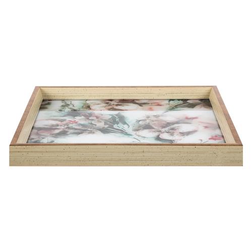  FLOWER DEKORATİF TEPSİ 35X35CM