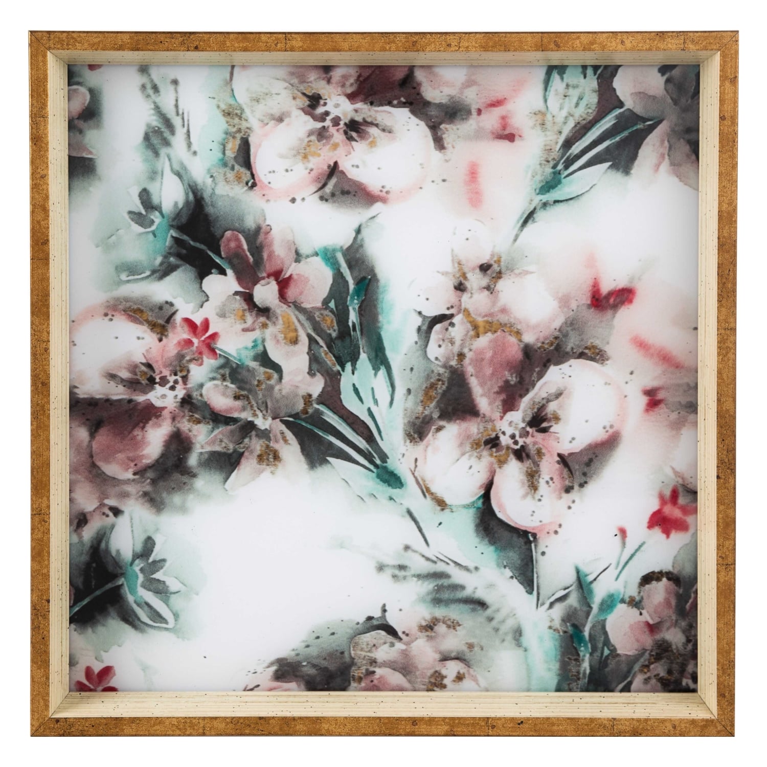 FLOWER DEKORATİF TEPSİ 35X35CM