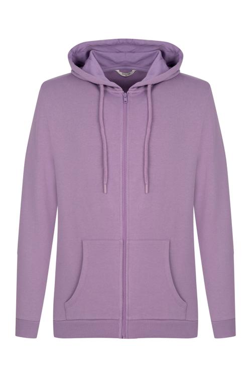  KAPÜŞONLU FERMUARLI SWEATSHIRT