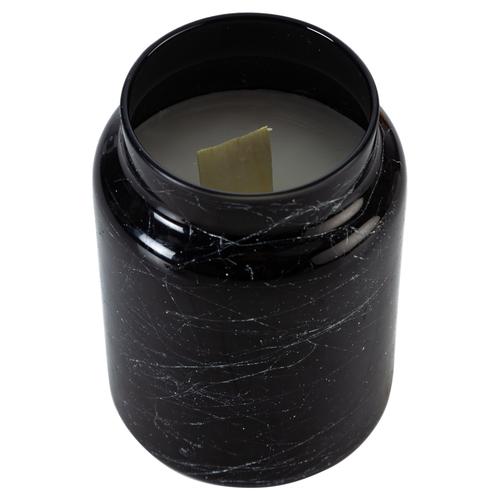  MARBLE AHŞAP KAPAKLI KAVANOZ MUM 8X14CM