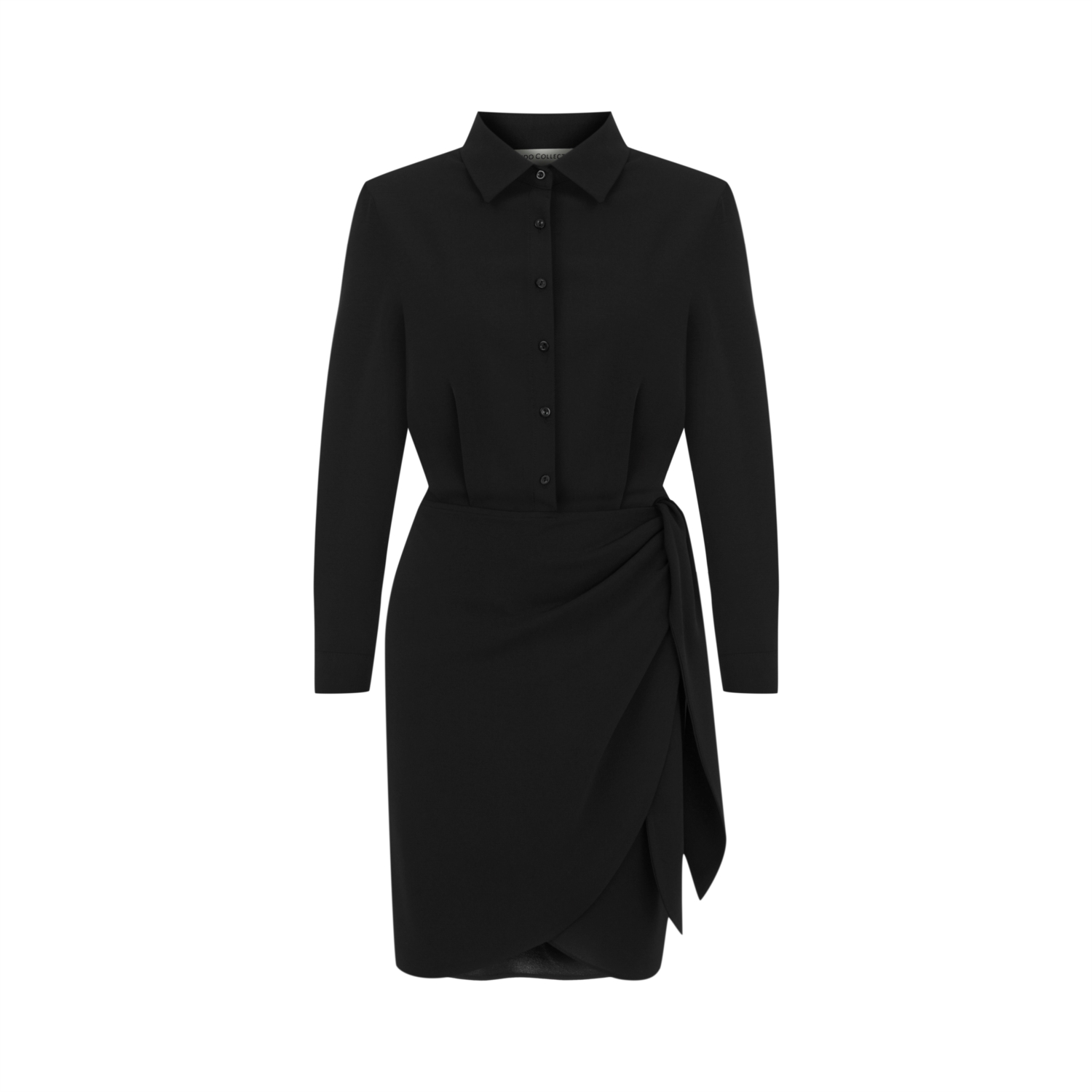 KRUVAZE MİNİ GÖMLEK ELBİSE