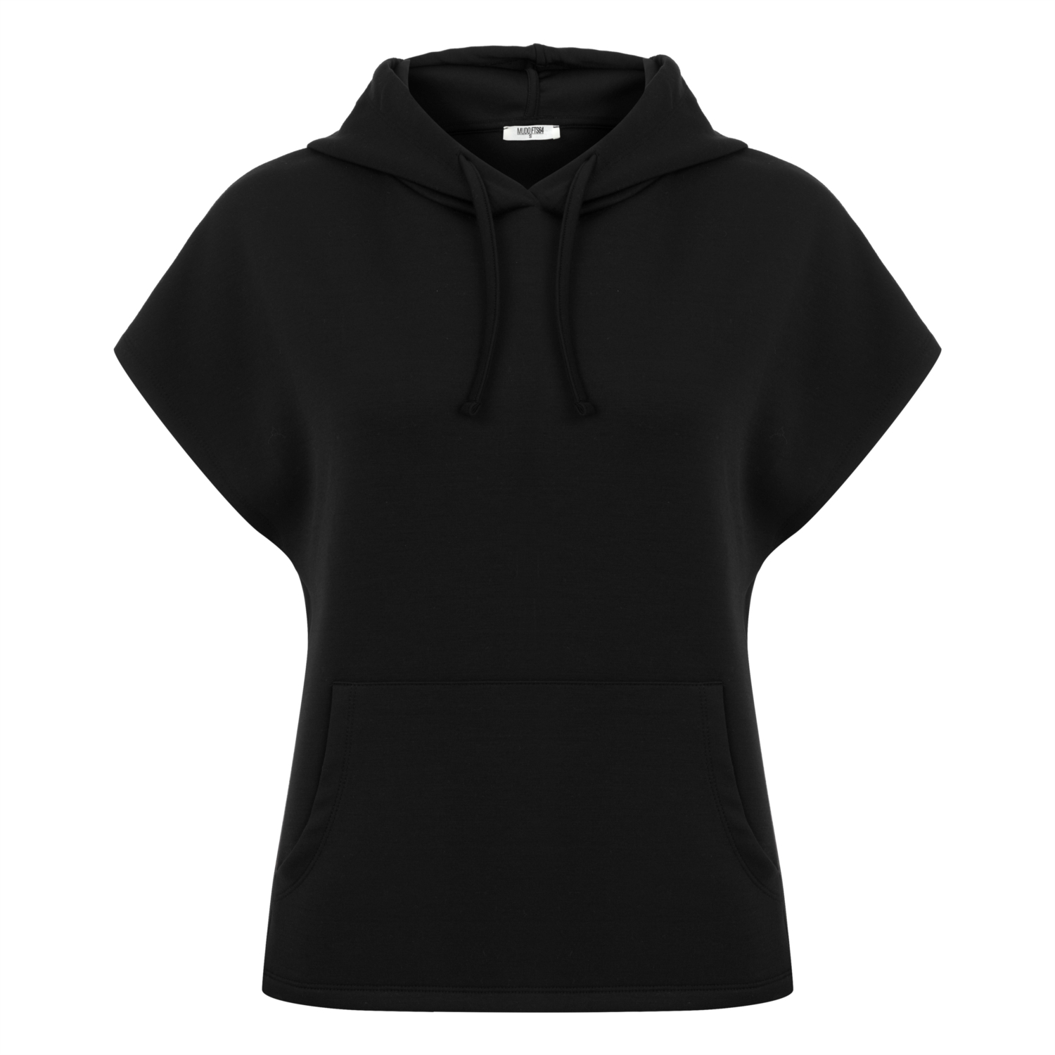 KAPÜŞONLU KISA KOLLU SWEATSHIRT