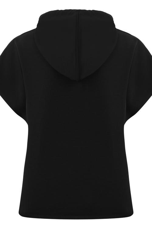  KAPÜŞONLU KISA KOLLU SWEATSHIRT