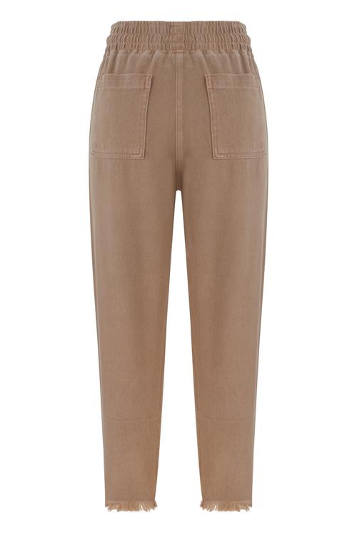  BELİ LASTİKLİ MOM JEAN PANTOLON