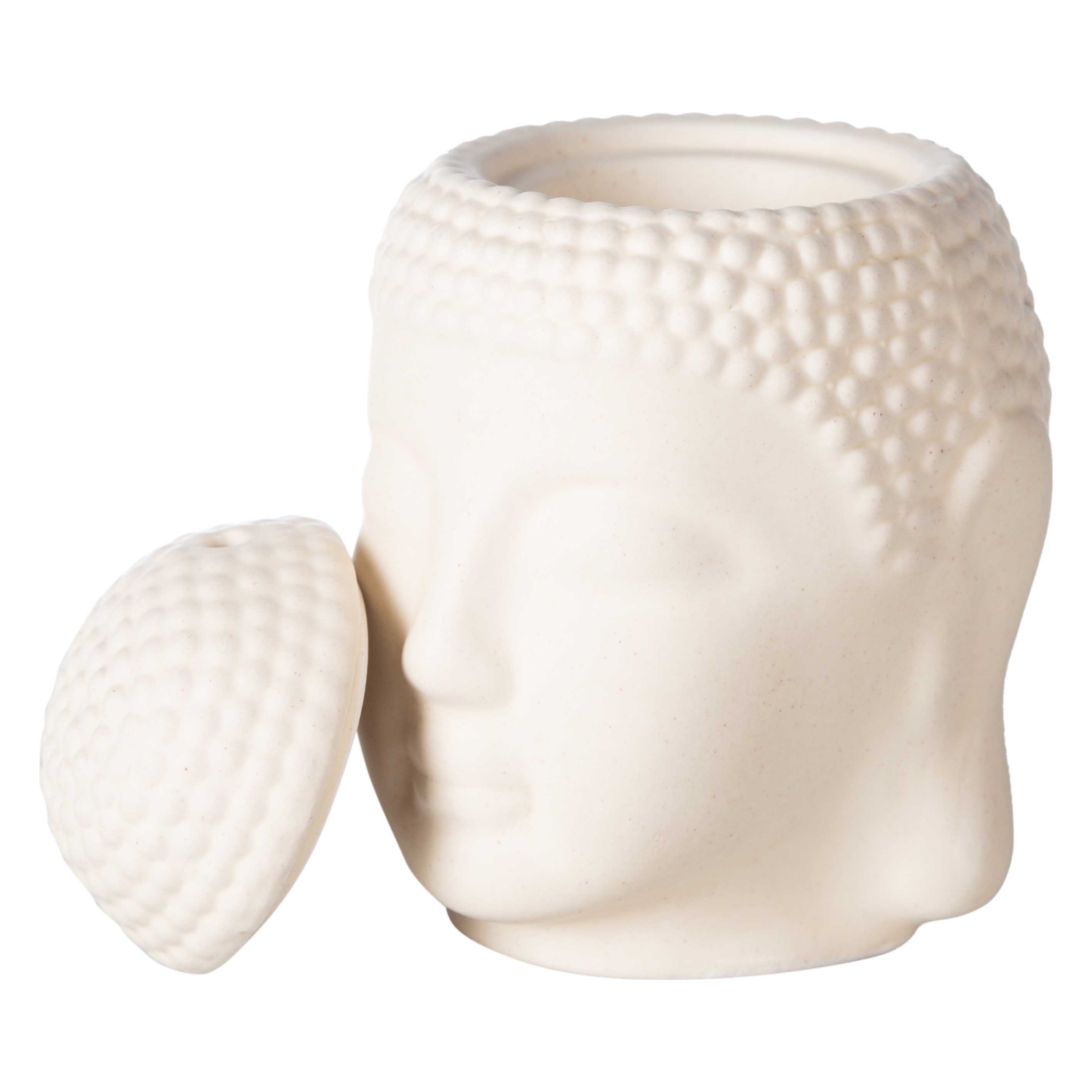 TİBET BUDA BUHURDANLIK KREM 8X12CM