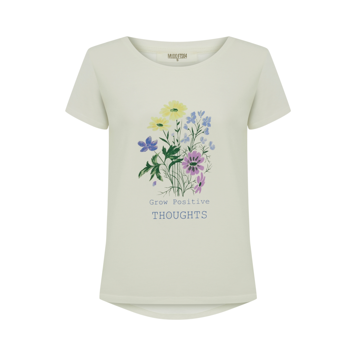 ÇİÇEK DESENLİ PAMUK T-SHIRT