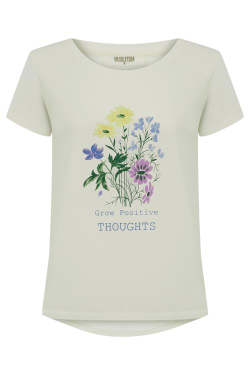  ÇİÇEK DESENLİ PAMUK T-SHIRT