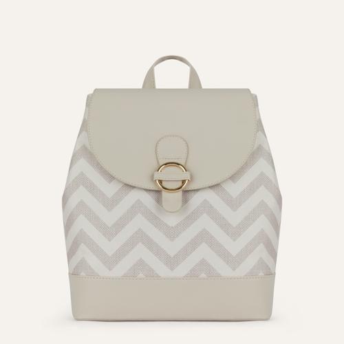  DERİ DETAYLI KANVAS SIRT ÇANTASI