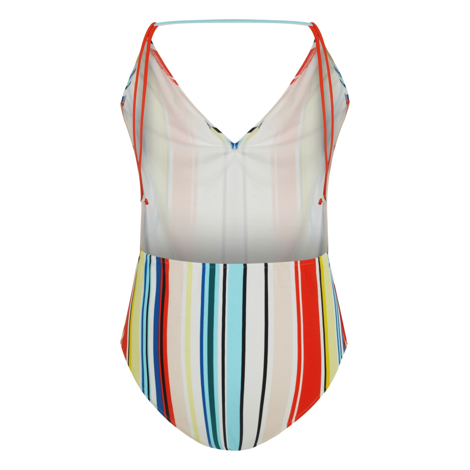 ÇİZGİLİ İP DETAYLI MAYO