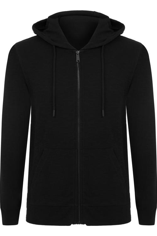  KAPÜŞONLU FERMUARLI PAMUK SWEATSHIRT