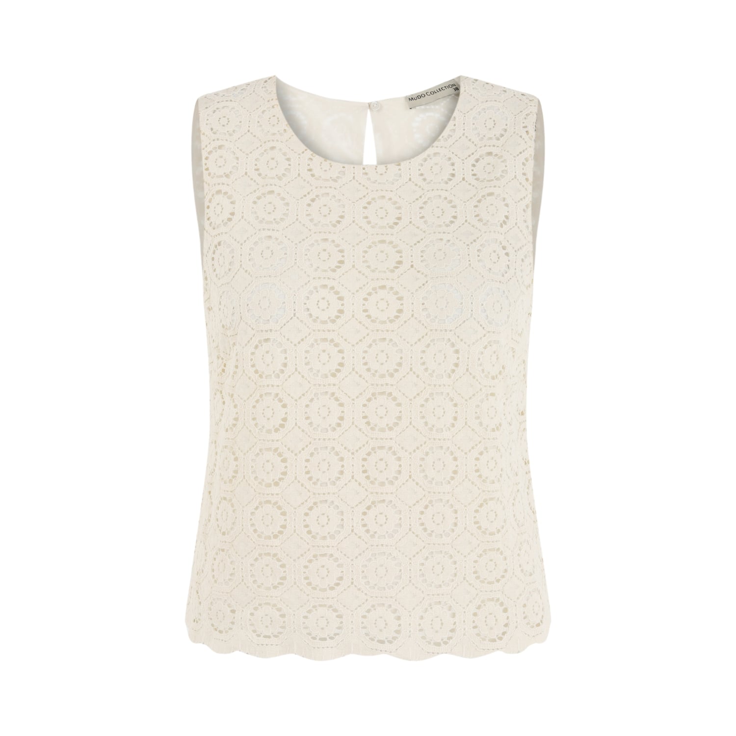 DANTELLİ KOLSUZ BLUZ