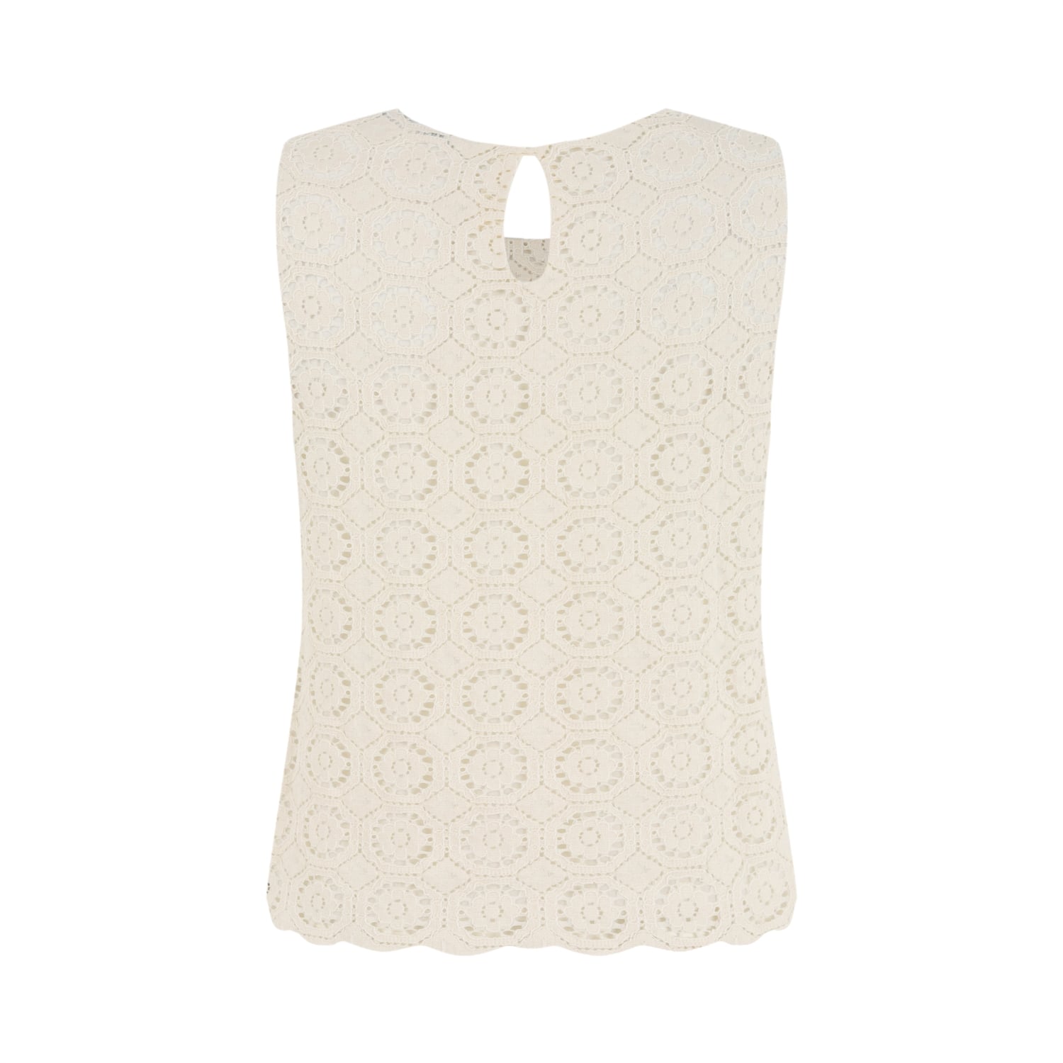 DANTELLİ KOLSUZ BLUZ