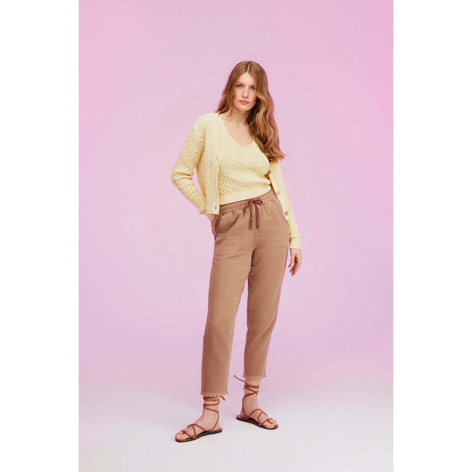 V YAKA SAÇ ÖRGÜ HIRKA