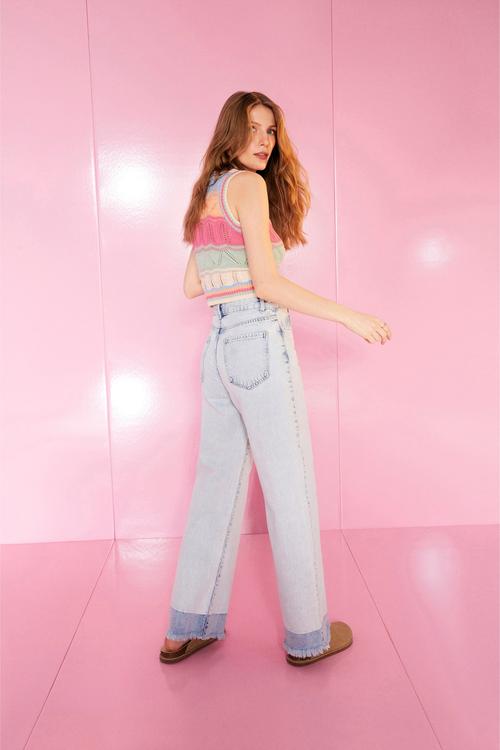  BİSİKLET YAKA SAÇ ÖRGÜLÜ SÜVETER