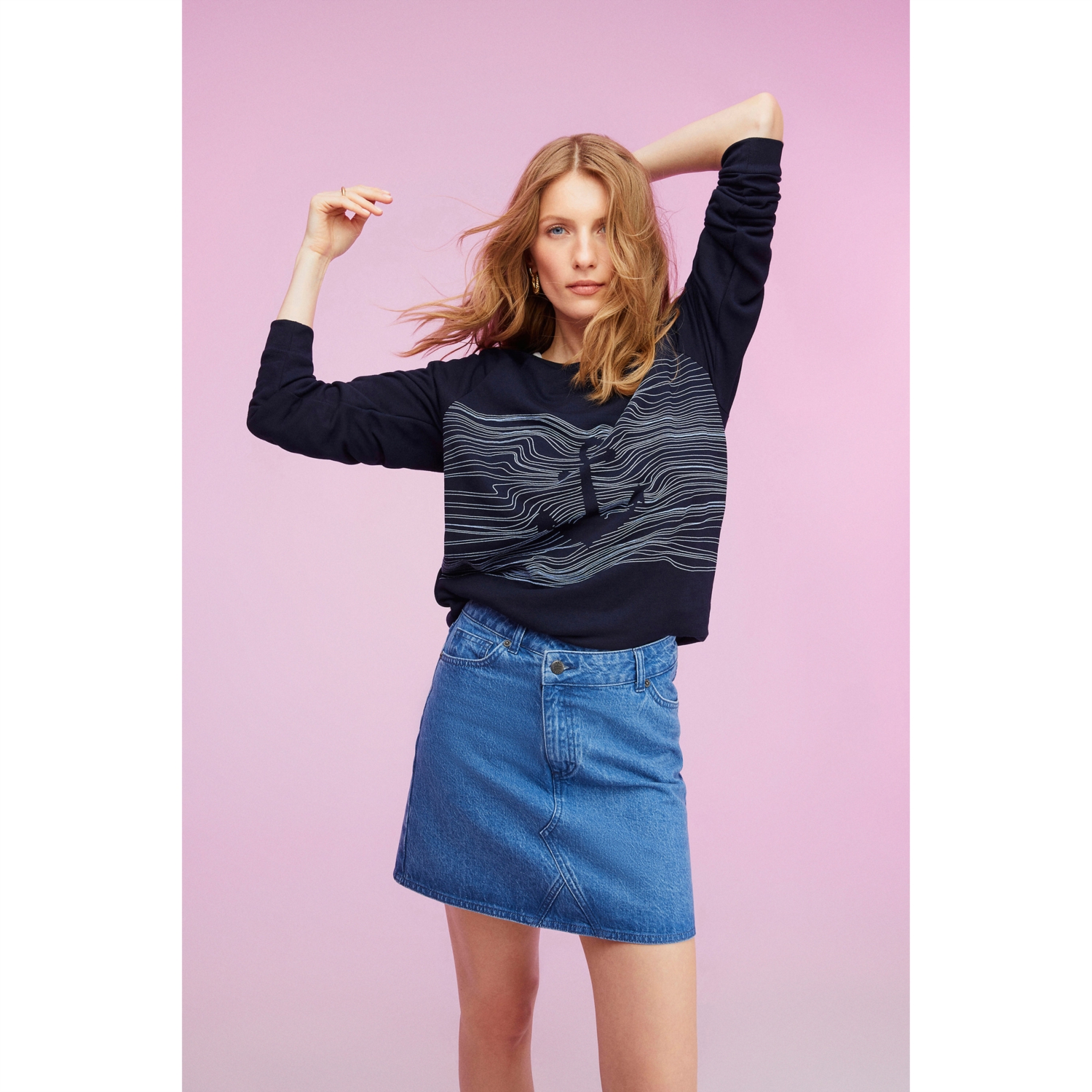 ÇAPA BASKILI SWEATSHIRT