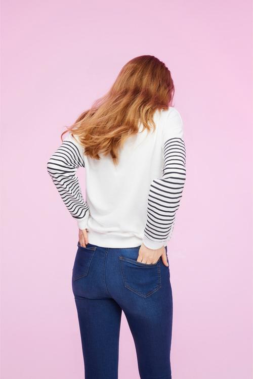  ÇİZGİLİ SWEATSHIRT