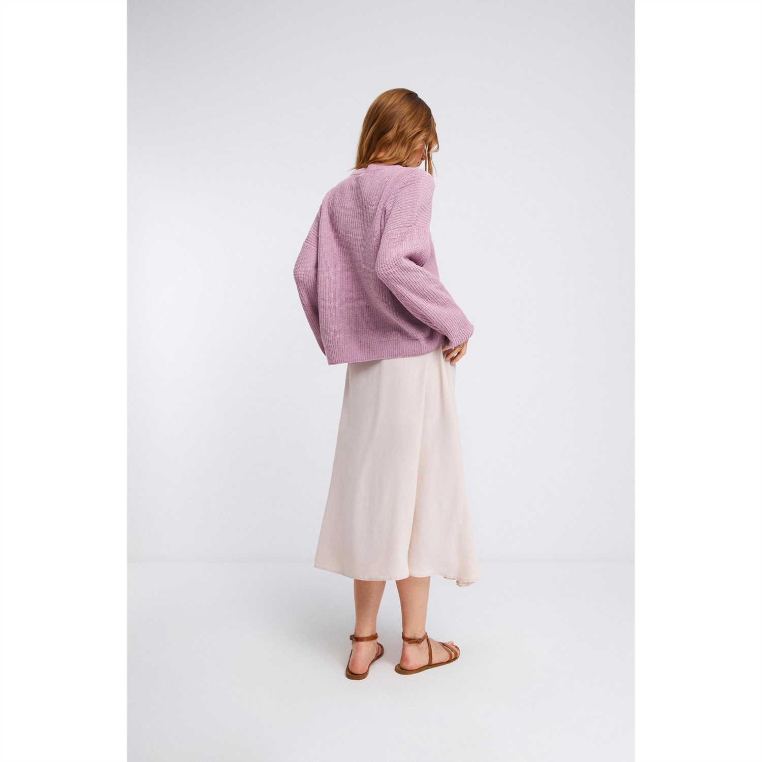 A KESİM YIRTMAÇLI MİDİ KLOŞ ETEK