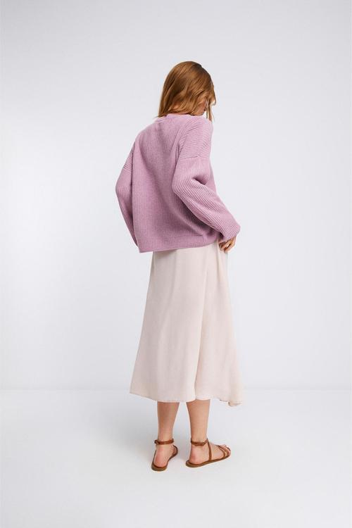  A KESİM YIRTMAÇLI MİDİ KLOŞ ETEK