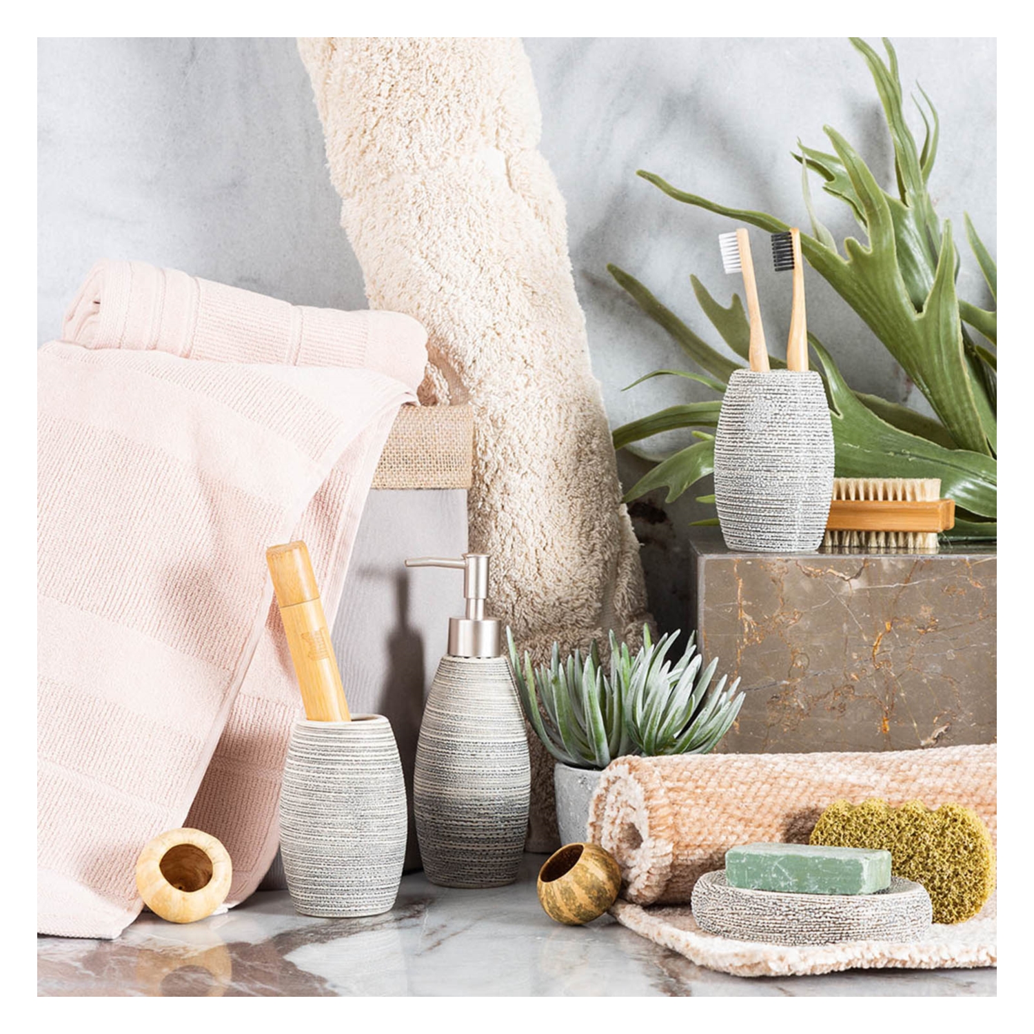 SUNSET 4'LÜ KUTULU BANYO SETİ