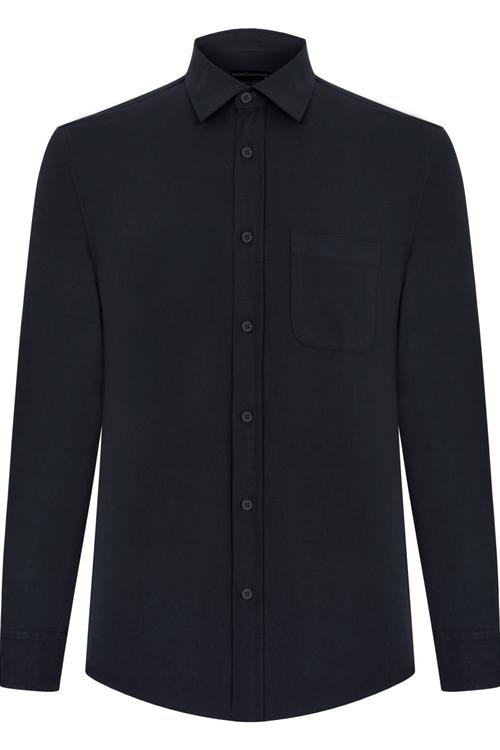  PAMUK VİSKON KARIŞIMLI REGULAR FIT GÖMLEK