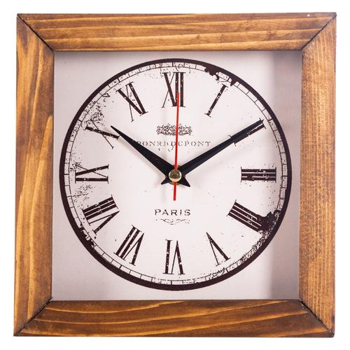  BORRA AHŞAP MASA SAATİ 20X20 CM