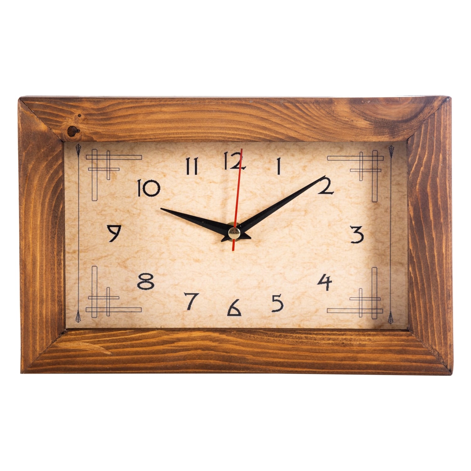 LAURA AHŞAP MASA SAATİ 30X20 CM