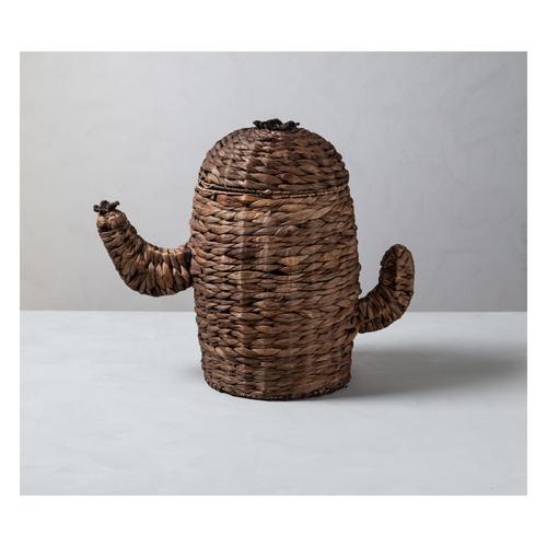  KAKTÜS HASIR KAPAKLI SEPET 52X43CM