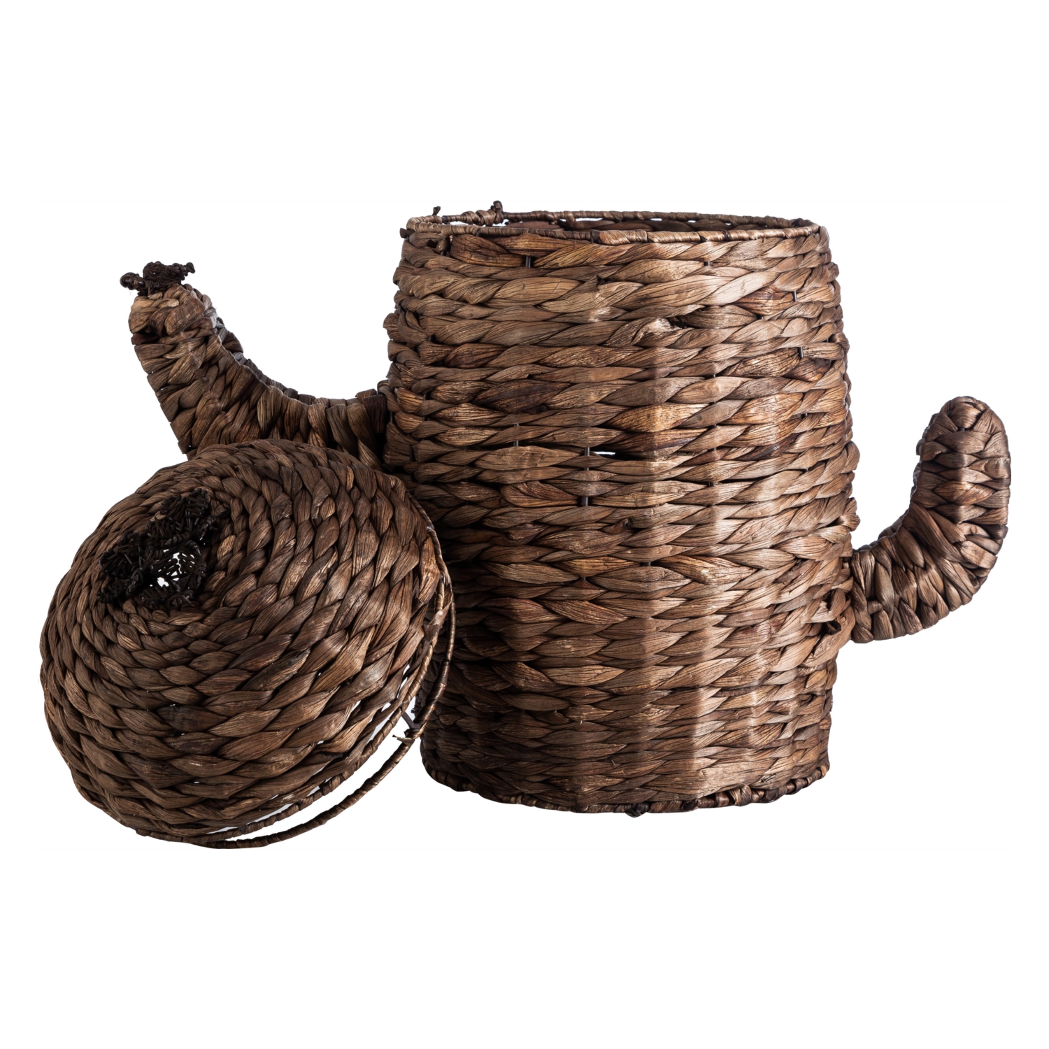 KAKTÜS HASIR KAPAKLI SEPET 52X43CM