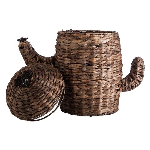  KAKTÜS HASIR KAPAKLI SEPET 52X43CM