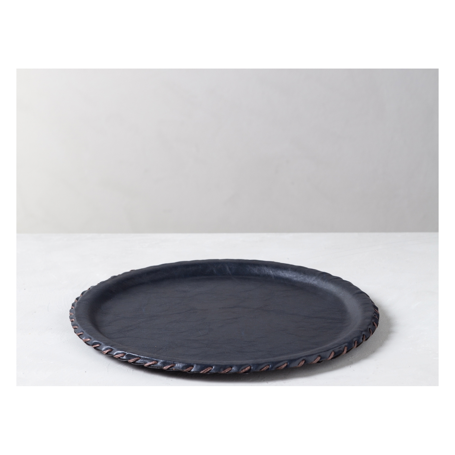 VINTAGE TEPSİ YUVARLAK LACİVERT 33 CM