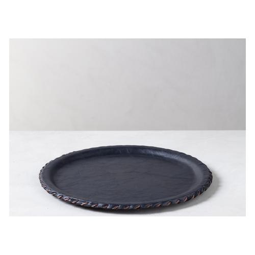  VINTAGE TEPSİ YUVARLAK LACİVERT 33 CM