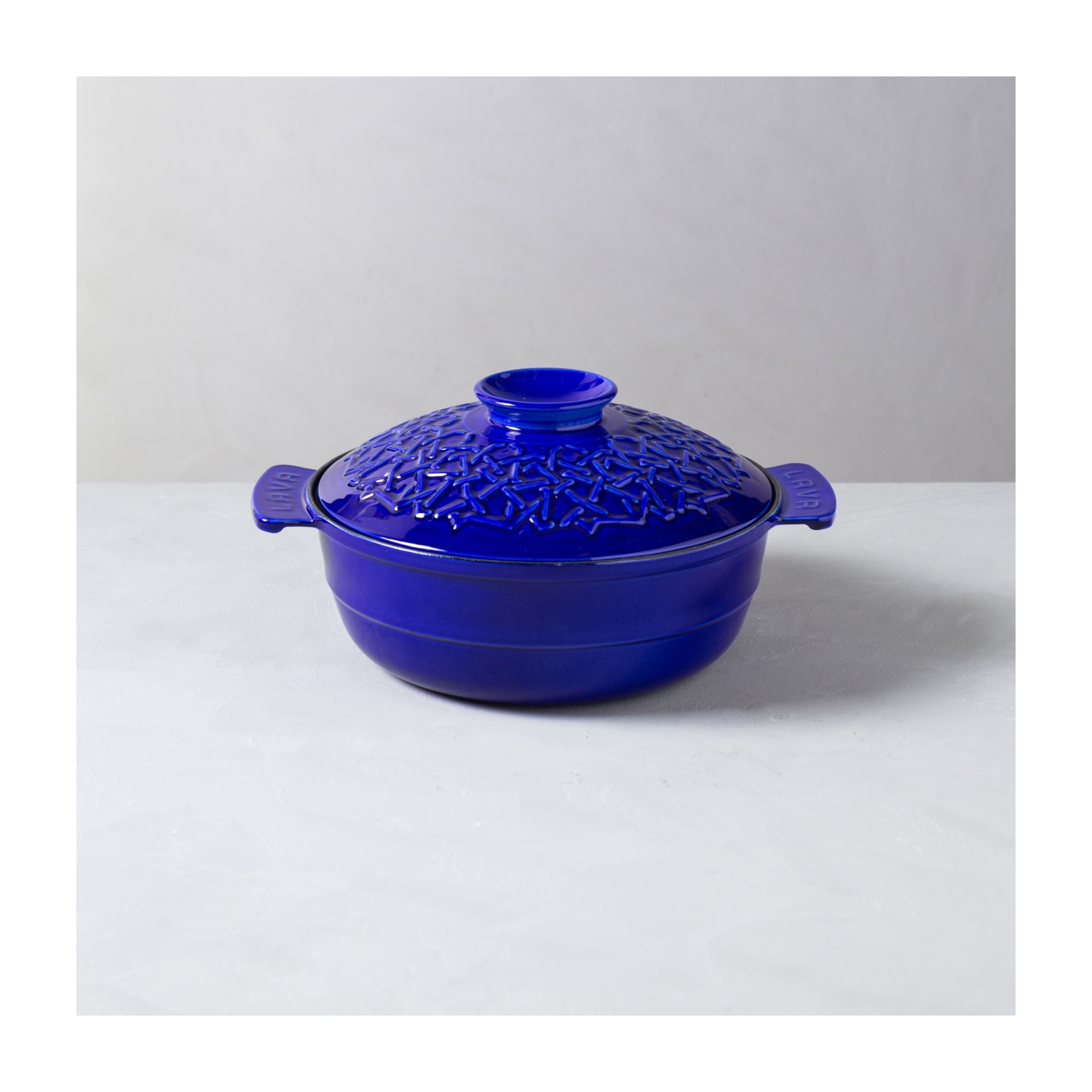 LAVA DERİN TENCERE MAVİ YEKPARE KULP 26CM