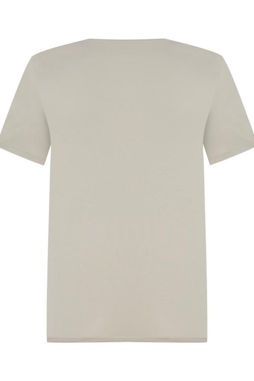  BALIK VE ÇAPA BASKILI BİSİKLET YAKA T-SHIRT