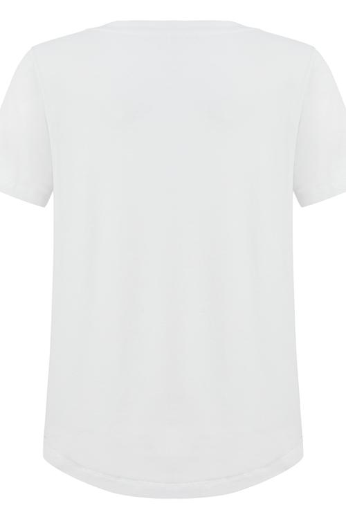  V YAKA KISA KOL BASIC T-SHIRT