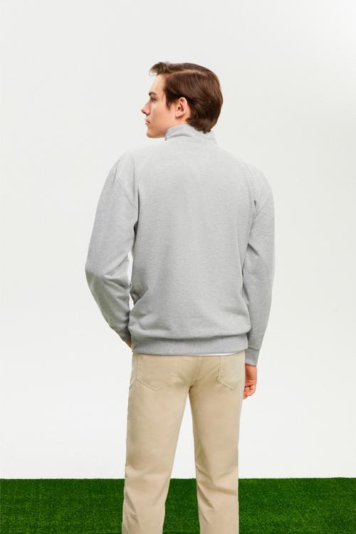  DİK YAKA FERMUARLI SWEATSHIRT