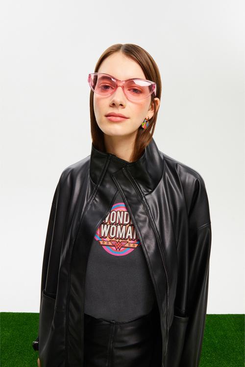  WONDER WOMAN BİSİKLET YAKA T-SHIRT