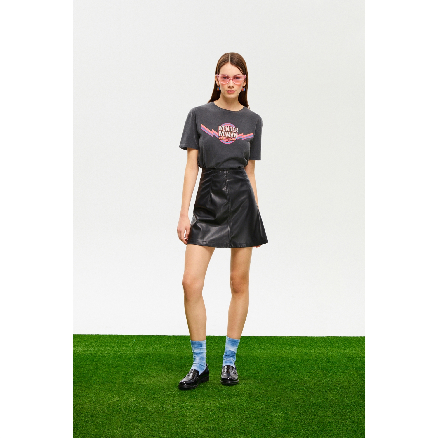 WONDER WOMAN BİSİKLET YAKA T-SHIRT