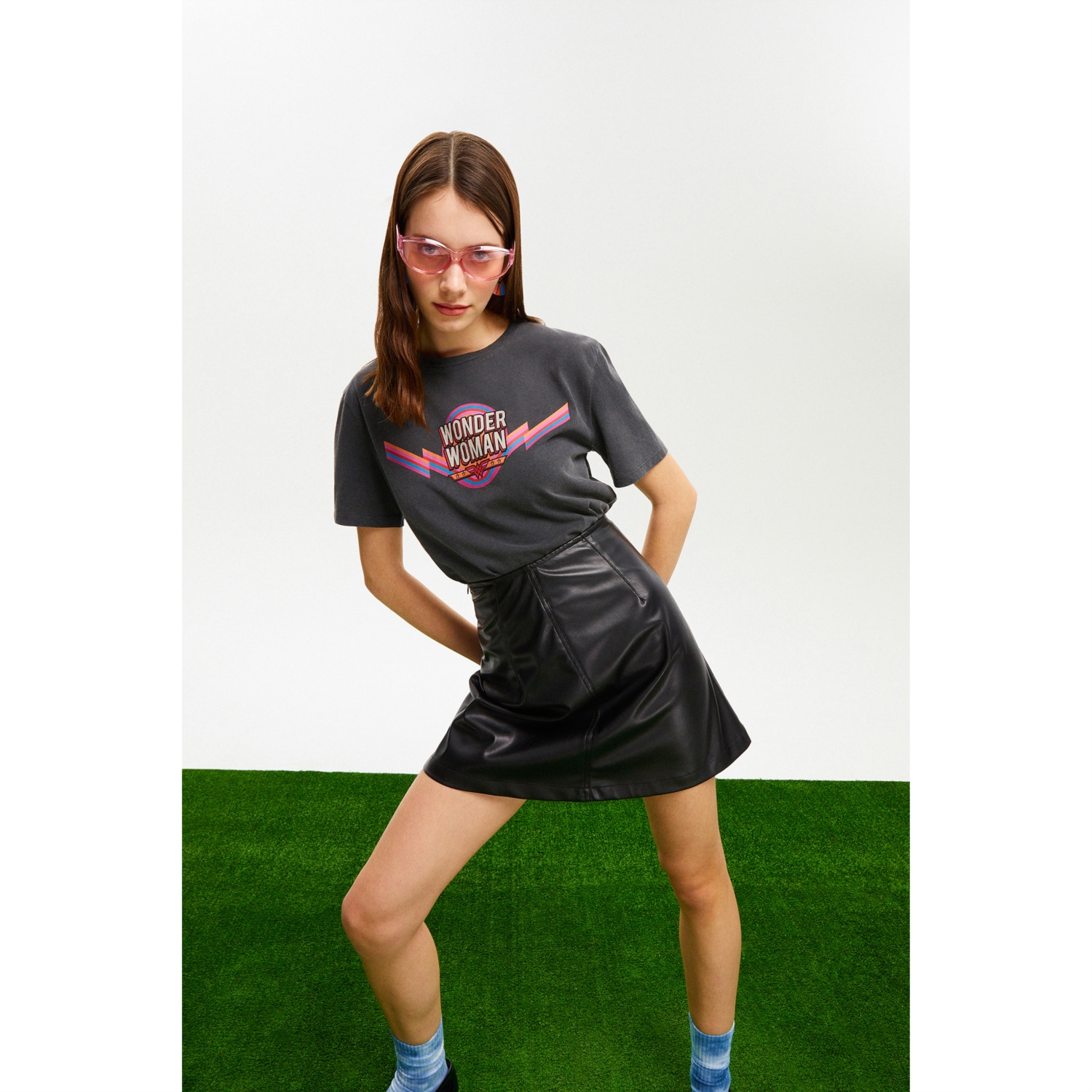 WONDER WOMAN BİSİKLET YAKA T-SHIRT