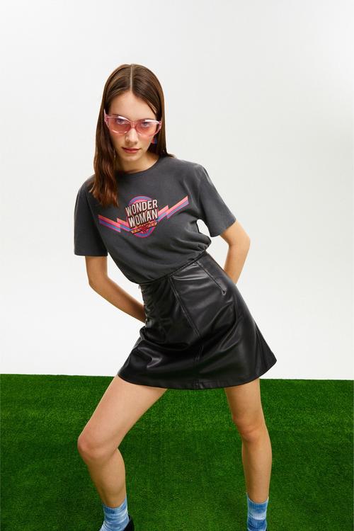  WONDER WOMAN BİSİKLET YAKA T-SHIRT